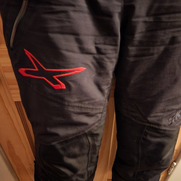 Ski-Doo X Snowmobile Snow Ski Pants Bibs Black White Small - Picture 11 of 14